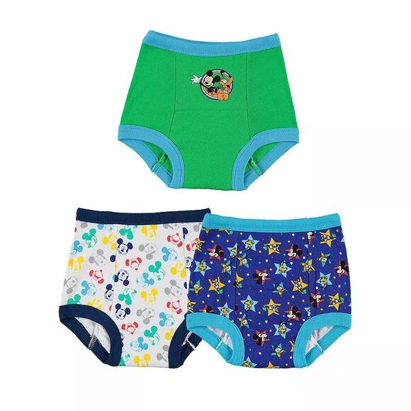 Disney Mickey Mouse Toddler Boys 3-Pk Training Pants  2T - Picture 1 of 3
